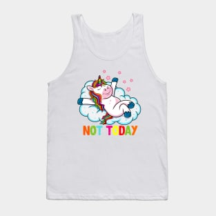 Lazy Unicorn Day Tank Top